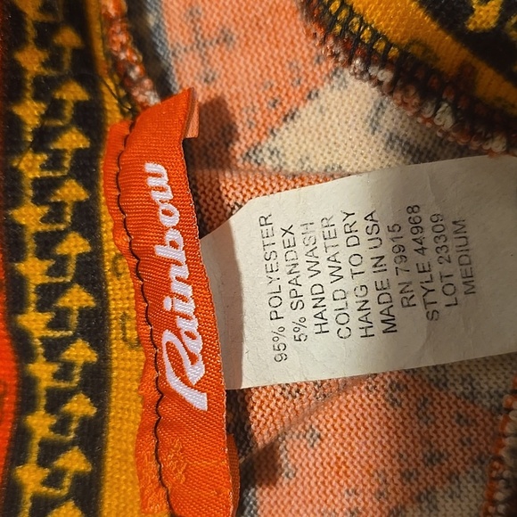 Rainbow Tribal Geometric Maxi Skirt M - Picture 2 of 2